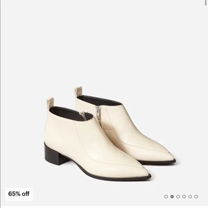 Everlane White Boss Booties (Brand New)